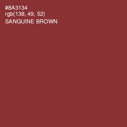 #8A3134 - Sanguine Brown Color Image